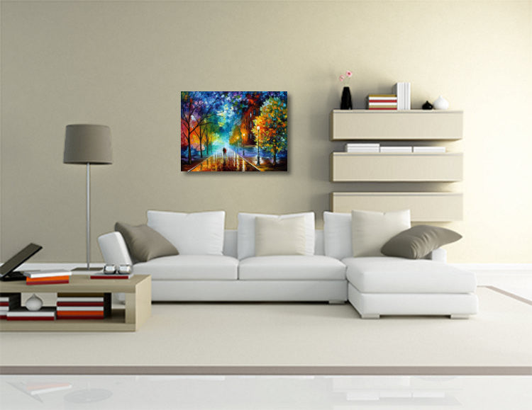 Abstract Oil Painting Wall Art On Canvas By Leonid Afremov - Freshness Of Cold