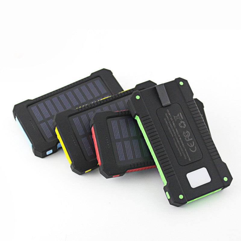2017 New Portable Waterproof Solar Power Bank 10000mah Dual-USB Solar Battery Charger powerbank for all Phone Universal Charger