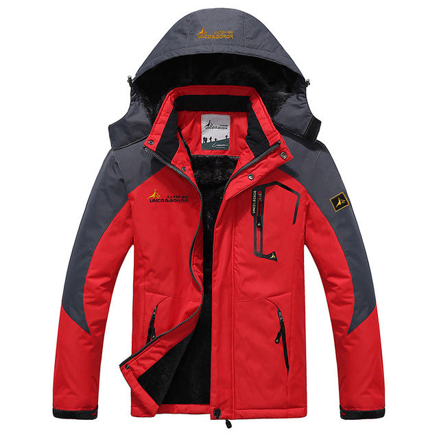 2017 de Gran Tamaño de 9 Colores Chaqueta de Invierno Outwear Caliente de Los Hombres A Prueba de Viento Campana Chaqueta de Los Hombres Calientes Hombres Parkas Tamaño L-6XL