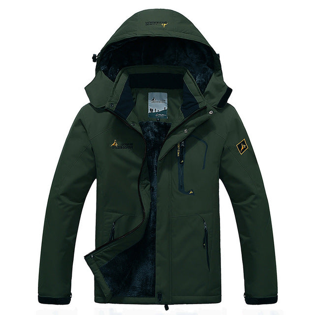 2017 de Gran Tamaño de 9 Colores Chaqueta de Invierno Outwear Caliente de Los Hombres A Prueba de Viento Campana Chaqueta de Los Hombres Calientes Hombres Parkas Tamaño L-6XL