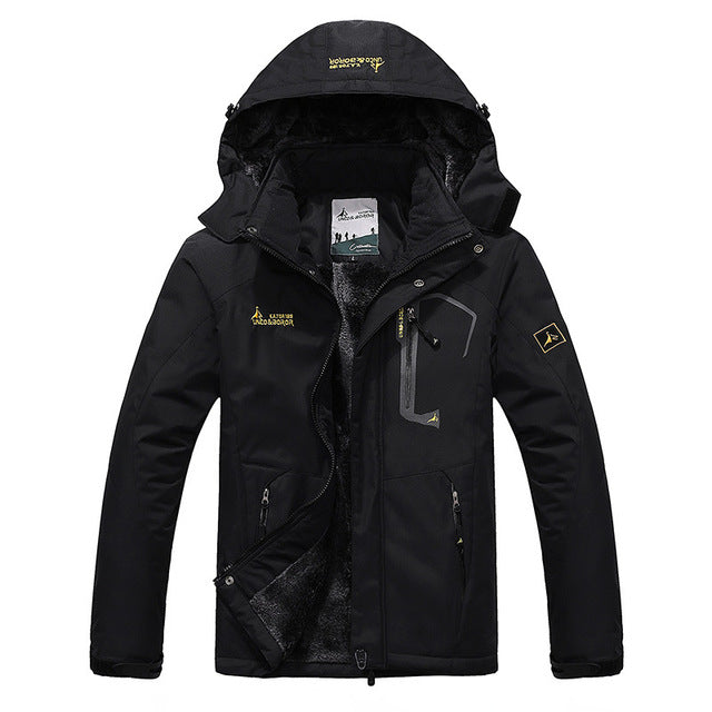 2017 de Gran Tamaño de 9 Colores Chaqueta de Invierno Outwear Caliente de Los Hombres A Prueba de Viento Campana Chaqueta de Los Hombres Calientes Hombres Parkas Tamaño L-6XL
