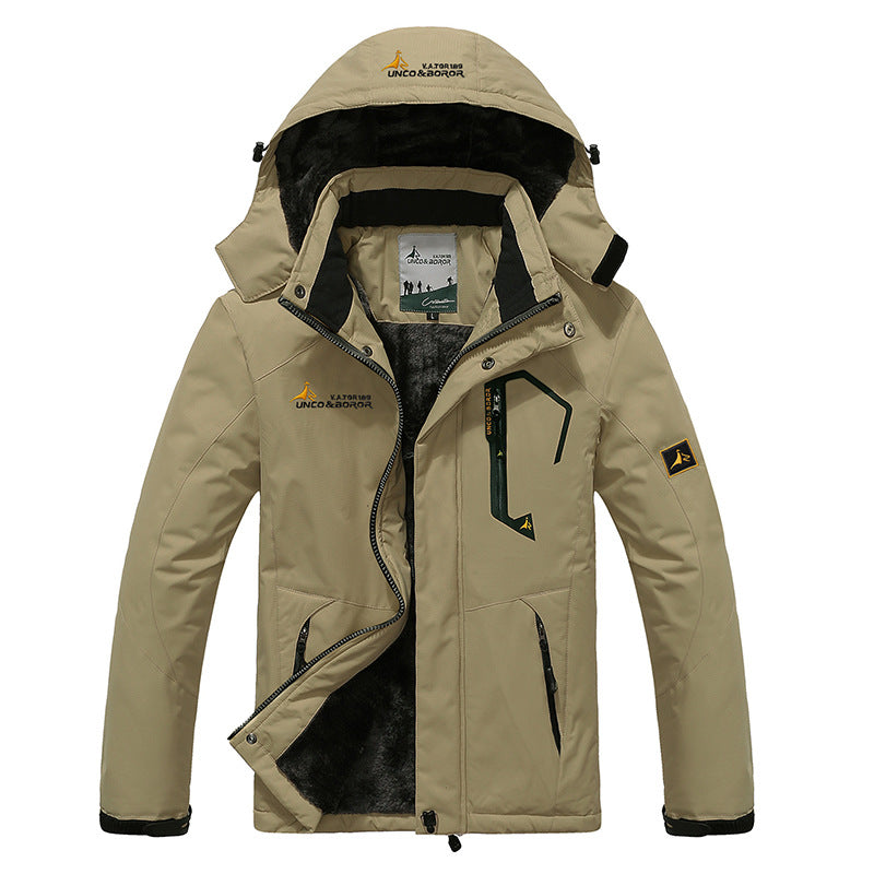 2017 de Gran Tamaño de 9 Colores Chaqueta de Invierno Outwear Caliente de Los Hombres A Prueba de Viento Campana Chaqueta de Los Hombres Calientes Hombres Parkas Tamaño L-6XL