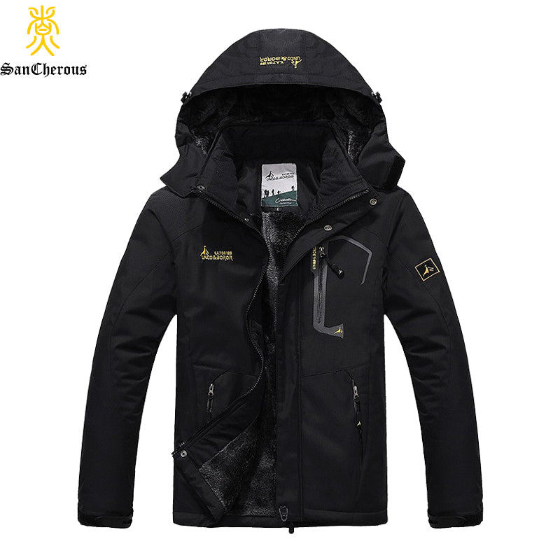 2017 de Gran Tamaño de 9 Colores Chaqueta de Invierno Outwear Caliente de Los Hombres A Prueba de Viento Campana Chaqueta de Los Hombres Calientes Hombres Parkas Tamaño L-6XL