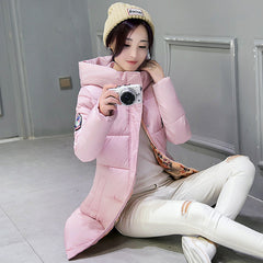 2017 venta caliente de las mujeres chaqueta de invierno con capucha mujer outwear algodón plus talla 3XL warm coat espesar jaqueta feminina señoras camperas