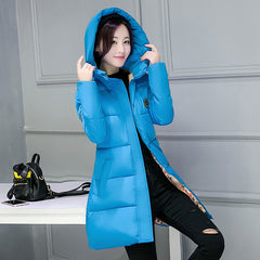 2017 venta caliente de las mujeres chaqueta de invierno con capucha mujer outwear algodón plus talla 3XL warm coat espesar jaqueta feminina señoras camperas