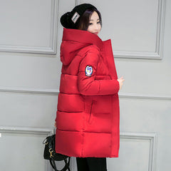 2017 venta caliente de las mujeres chaqueta de invierno con capucha mujer outwear algodón plus talla 3XL warm coat espesar jaqueta feminina señoras camperas