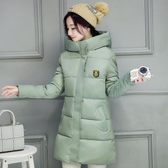 2017 venta caliente de las mujeres chaqueta de invierno con capucha mujer outwear algodón plus talla 3XL warm coat espesar jaqueta feminina señoras camperas