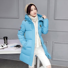 2017 venta caliente de las mujeres chaqueta de invierno con capucha mujer outwear algodón plus talla 3XL warm coat espesar jaqueta feminina señoras camperas