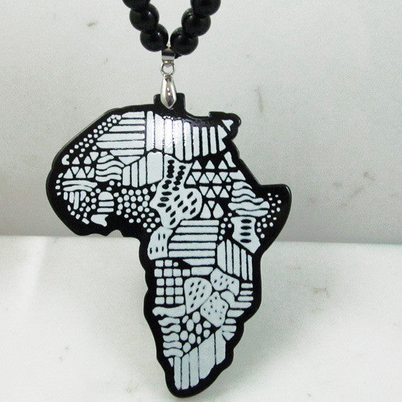 African Map Pendant