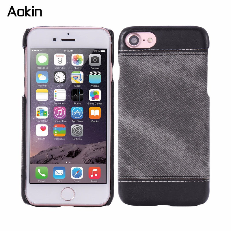 Aokin Artistic Phone Jean Case For iPhone 6 6s 6 Plus 6s Plus Samsung Note 7 S6 S7 Full Protective Back Cases Coque Accessories