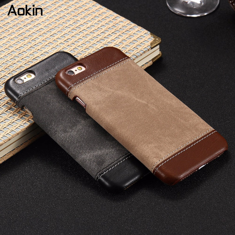 Aokin Artistic Phone Jean Case For iPhone 6 6s 6 Plus 6s Plus Samsung Note 7 S6 S7 Full Protective Back Cases Coque Accessories
