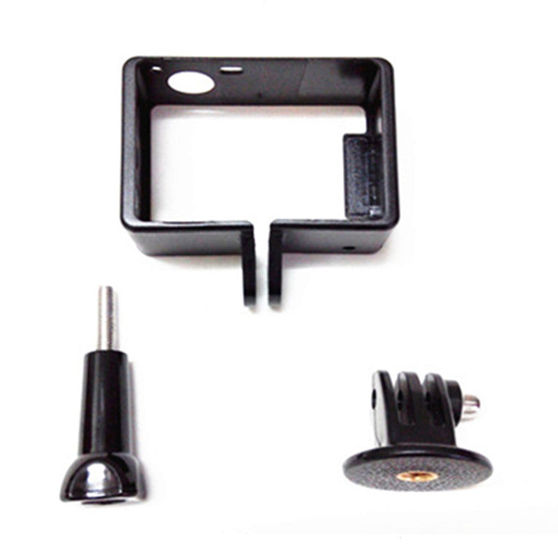 CENINE Protective Standard Frame for Go Pro Accessories Housing Case Border + Tripod Adapter Mount + Screw for GoPro Hero 4 3 3+