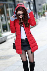 Women's cotton-padded jacket 2016 winter medium-long down cotton plus size jacket female slim ladies jackets and coats YG888