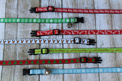 Christmas Cat Collars - Christmas Cat Harness - XS Christmas Dog Collar - Holiday Cat Collar - Kitten collar - XS Christmas Dog Harness