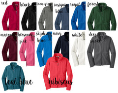 monogrammed jacket, monogrammed fleece jacket, monogrammed coat, fleece coat, personalized jacket, embroidered jacket