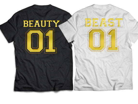 Beauty beast, beauty-and-the-beast-shirt, beauty beast shirts, couples shirts, boyfriend girlfriend shirts.