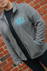 monogrammed jacket, monogrammed fleece jacket, monogrammed coat, fleece coat, personalized jacket, embroidered jacket
